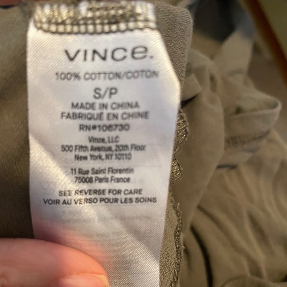 Vince Scoop Neck Midi Dress. 100% Cotton. Size Small - Picture 9 of 10